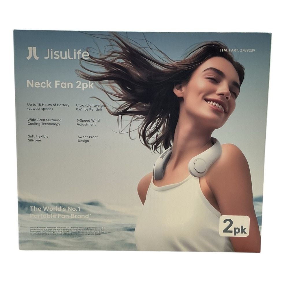Jisulife - Neck Fan 2 Pack (FA14-S) - Portable Cooling Device